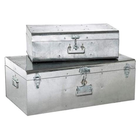 metal trunk box price|galvanized metal trunk.